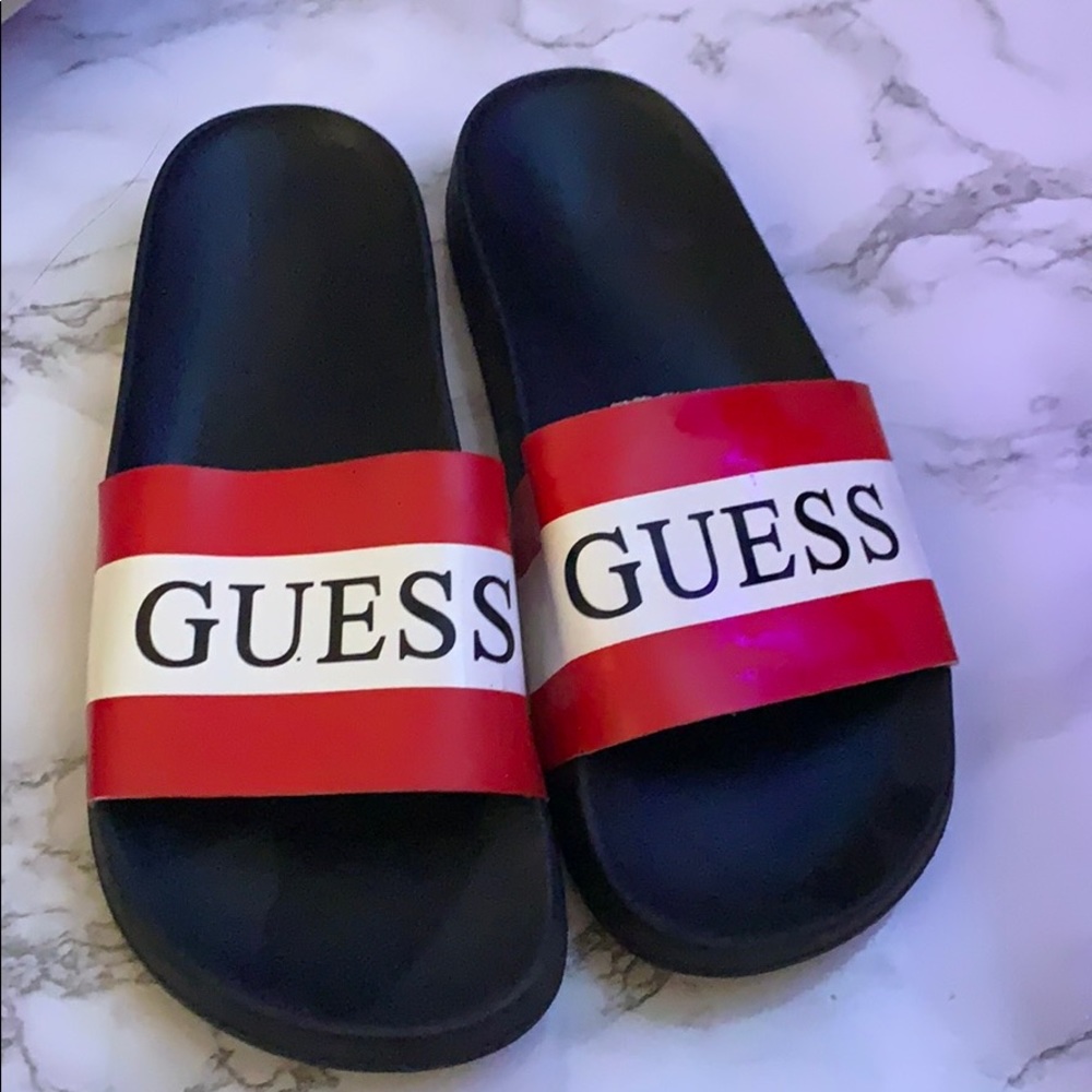 Barely Used GUESS Slides Size: 7 Women